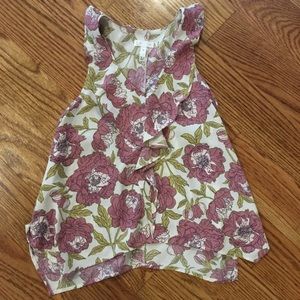 🌸XS Anthropologie Leith Floral & Flowy Tank